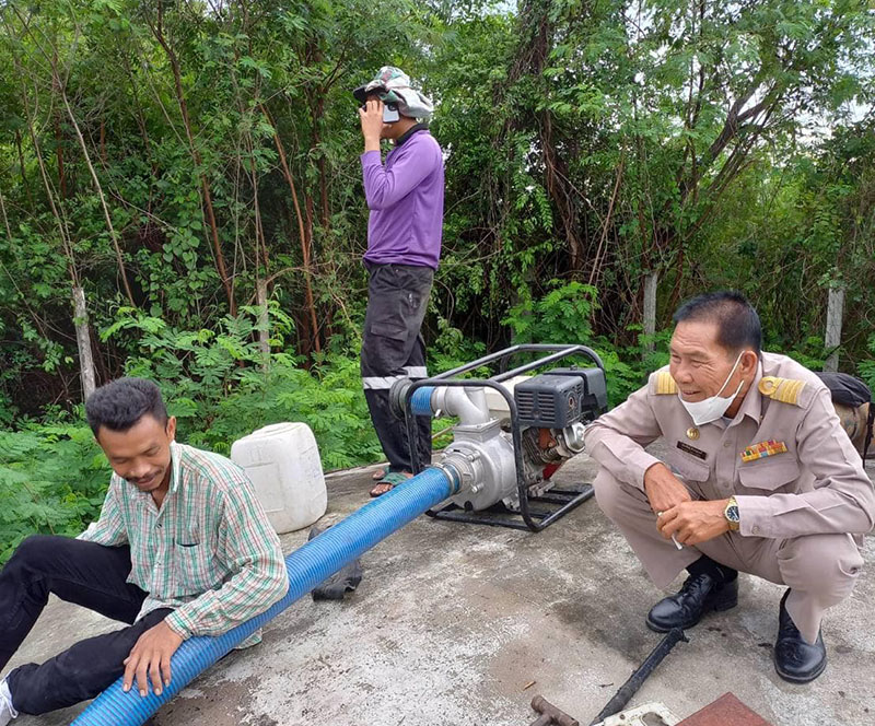 ซ่อมแซมพื้นผิวจราจรและตรวจเช็คระบบประปา หมู่ที่ 1