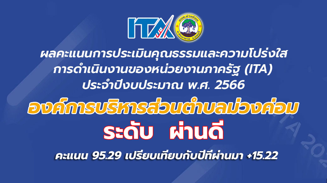 ผลคะแนนการประเมินคุณธรรมและความโปร่งใสฯ ประเภท องค์กรปกครองส่วนท้องถิ่น